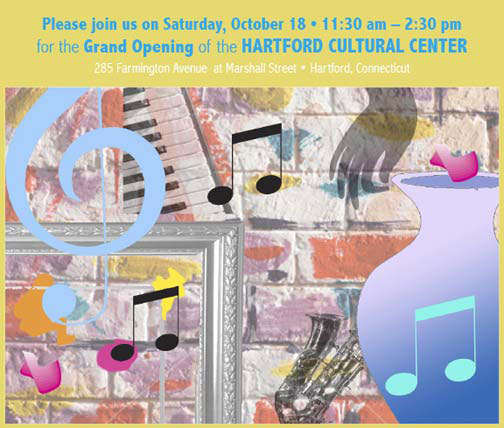 e-invitation for the Hartford Cultural Center